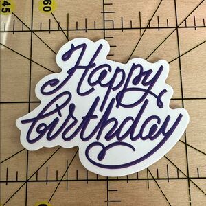 💜13/$13 +Bundle Sticker Sale | Happy Birthday Waterproof Sticker